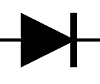 Simbolo circuitale Diodo semiconduttore