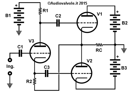 Amplificatore configurazione futterman schema di principio