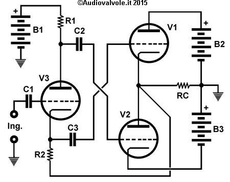 Amplificatore configurazione futterman schema di principio modificato