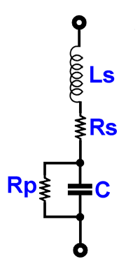 Circuito equivalente semplificato di un condensatore reale