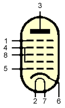 Valvola pentagriglia 6SA7