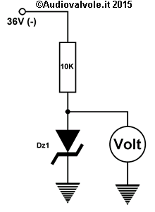 Determinazione della tensione di riferimento fornita da un diodo zener