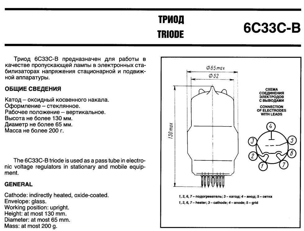Caratteristiche 6C33C-B
