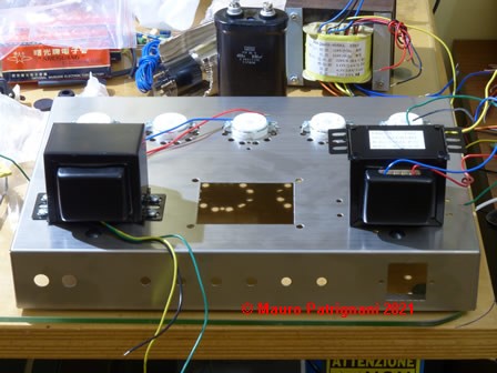 Montaggio dei trasformatori di uscita amplificatore valvolare cinese in kit di montaggio