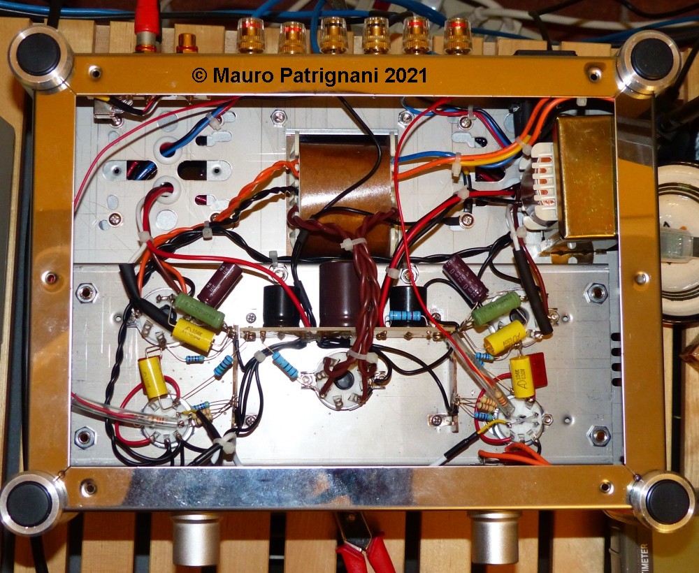 Amplificatore valvolare reisong a10 foto circuito cablaggio finale modificato con controreazione