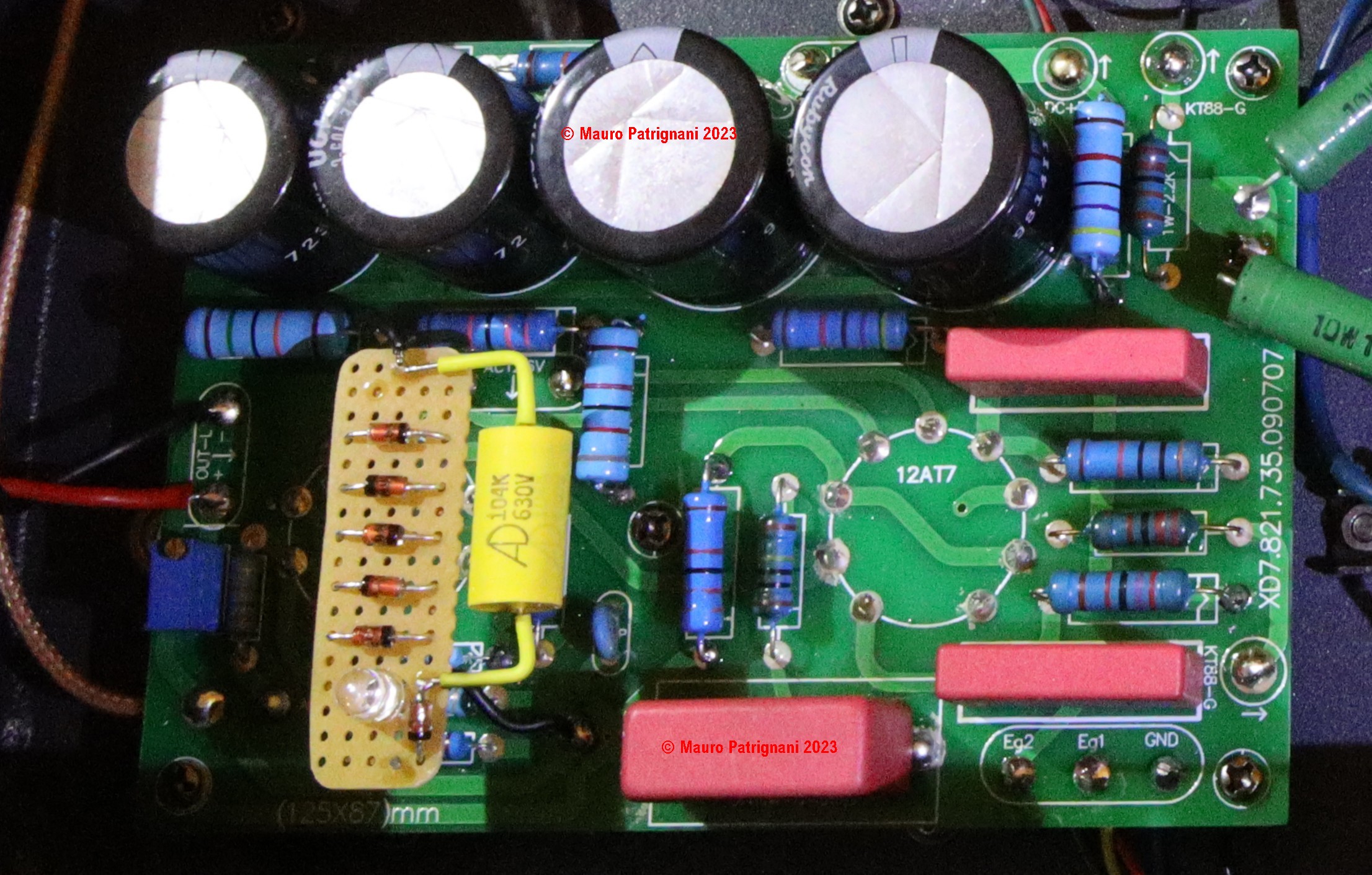 Amplificatore valvolare Dual Mono Xindak MS3 - Dettaglio delle modifiche del preamplificatore driver