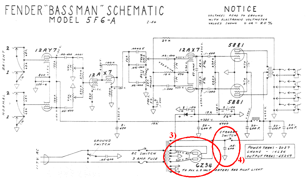 Spiegazione dello Schema amplificatore Fender "bassman" 5f6a