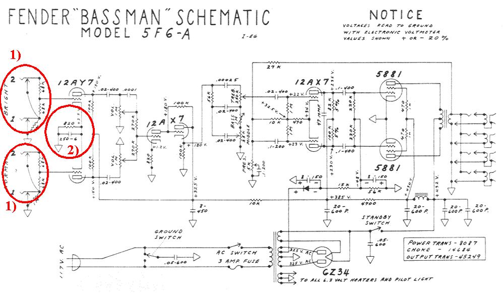 Spiegazione dello Schema amplificatore Fender "bassman" 5f6a