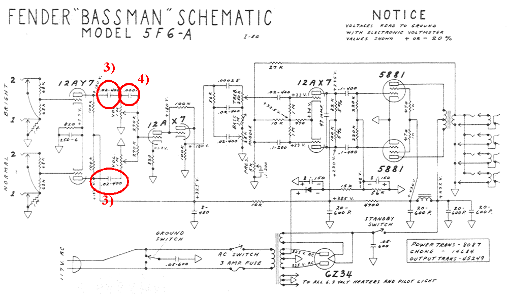 Spiegazione dello Schema amplificatore Fender "bassman" 5f6a