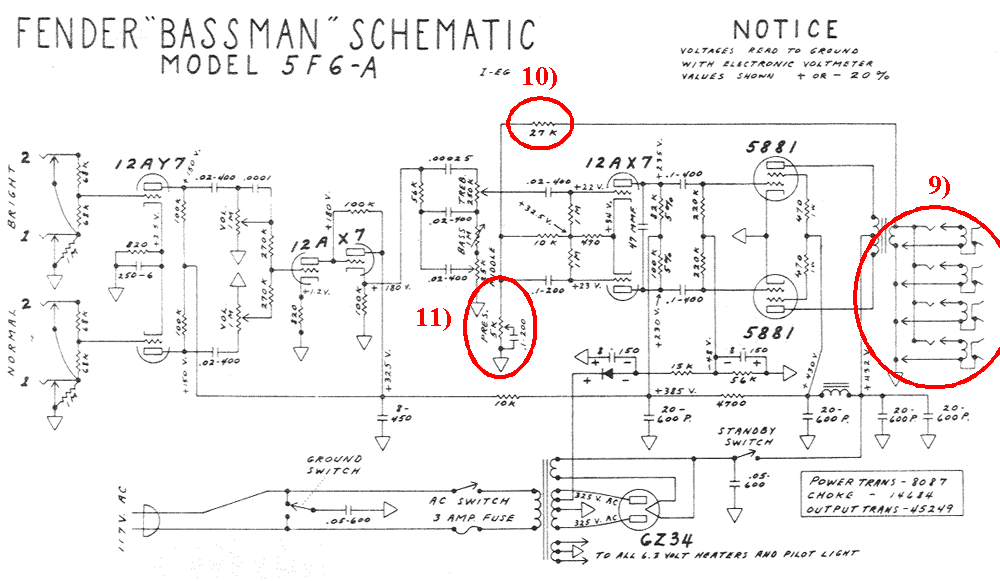 Spiegazione dello Schema amplificatore Fender "bassman" 5f6a