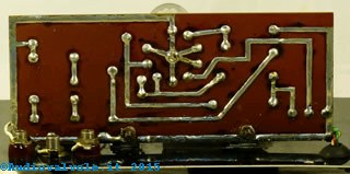 Oscillatore Modulato Scuola Radio Elettra Torino Circuito stampato visto da sotto