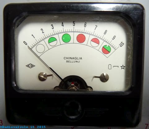 Prova Valvole scuola radio elettra - vista strumento di controllo valvole