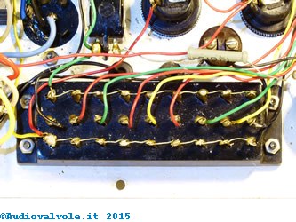 Prova valvole a ponticelli Scuola Radio Elettra Torino - Particolare del circuito
