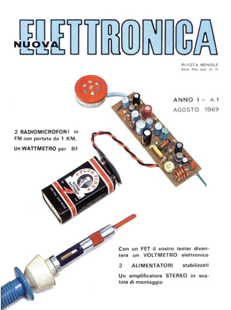 Copertina del primo numero pubblicato di nuova elettronica