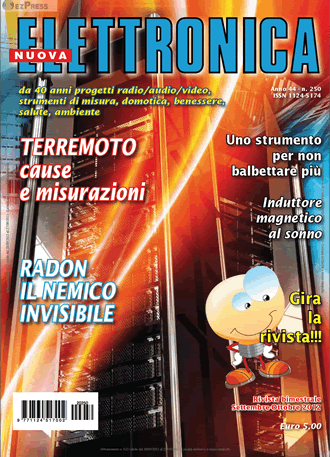 Copertina dell'ultimo numero pubblicato di nuova elettronica il 250