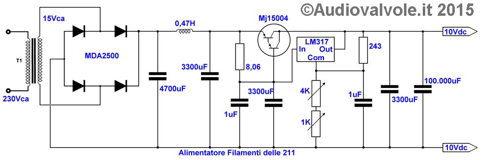 Schema Alimentatore filamento 211