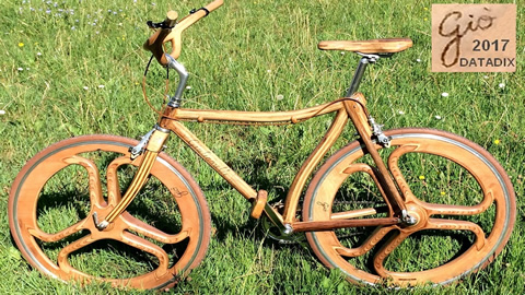 Dino Giulianelli, bicicletta in legno