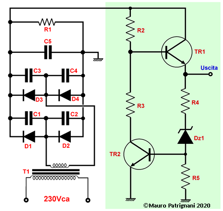 Stabilizzatore a transistor