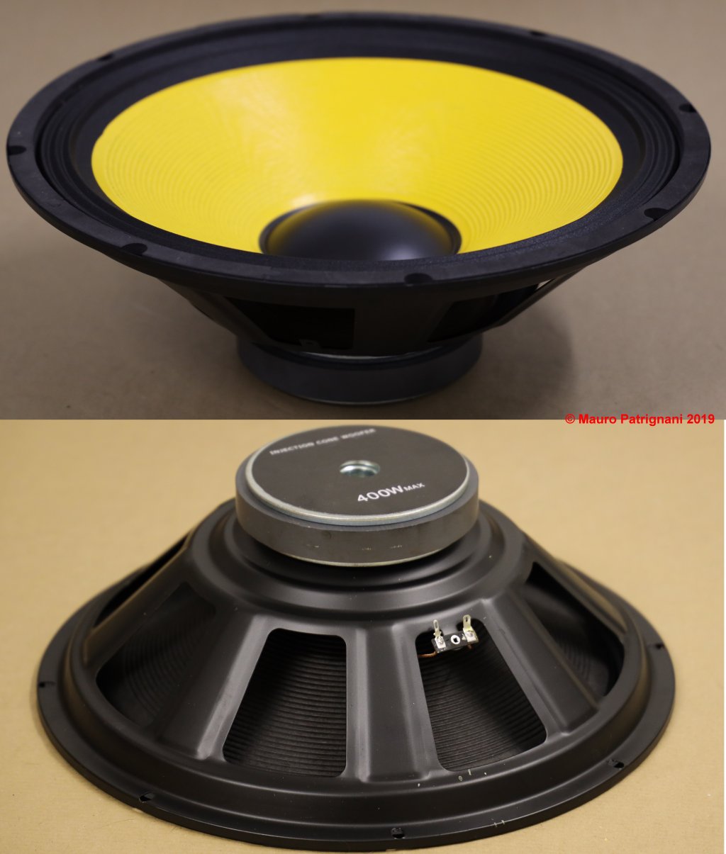 Altoparlante Woofer a membrana rigida in materiale plastico