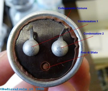 Condensatore elettrolitico doppio