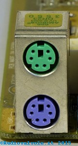 Connettori PS/2 su una scheda madre di un computer