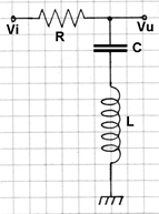 Filtro LC escludi banda risonante serie