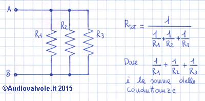 Resistori in parallelo: Formule