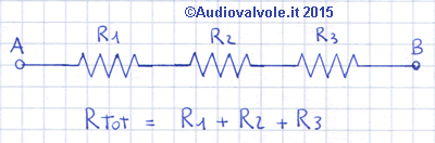 Resistori in serie: formule