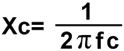 Formula Reattanza capacitiva