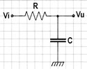 Schema Filtro passa basso RC