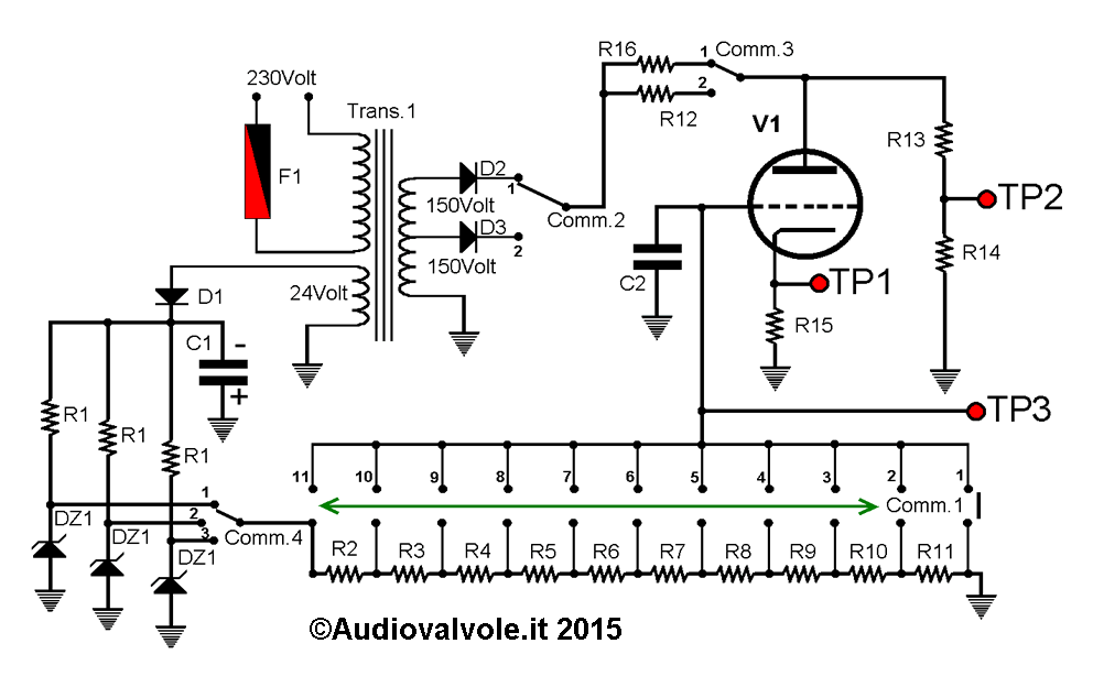 Circuito prova Valvole