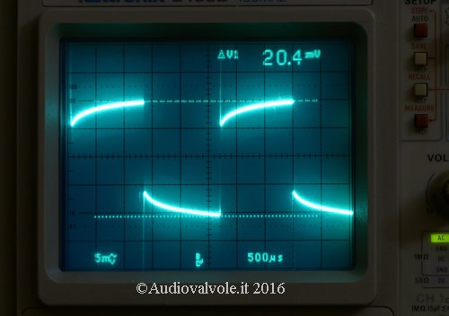 Misure eseguite durante il funzionamento del Prova batterie