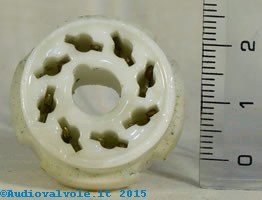 Zoccolo Octal K8A per valvole termoioniche octal