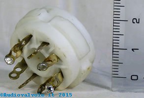 Zoccolo Octal K8A per valvole termoioniche octal