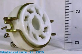 Zoccolo Octal K8A per valvole termoioniche octal