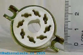 Zoccolo Octal K8A per valvole termoioniche octal