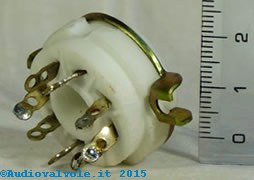 Zoccolo Octal K8A per valvole termoioniche octal
