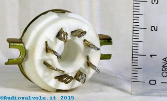 Zoccolo Octal K8A per valvole termoioniche octal