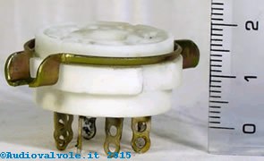 Zoccolo Octal K8A per valvole termoioniche octal