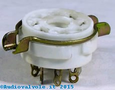 Zoccolo Octal K8A per valvole termoioniche octal