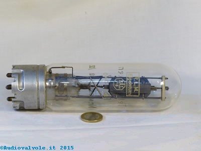 Triodo amplificatore HF per trasmissione RS237 Telefunken