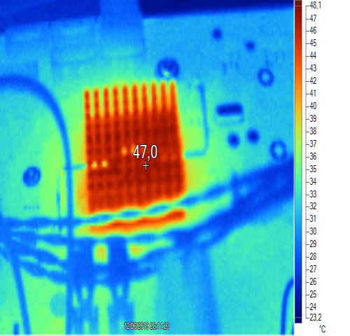 Termografia scheda madre computer