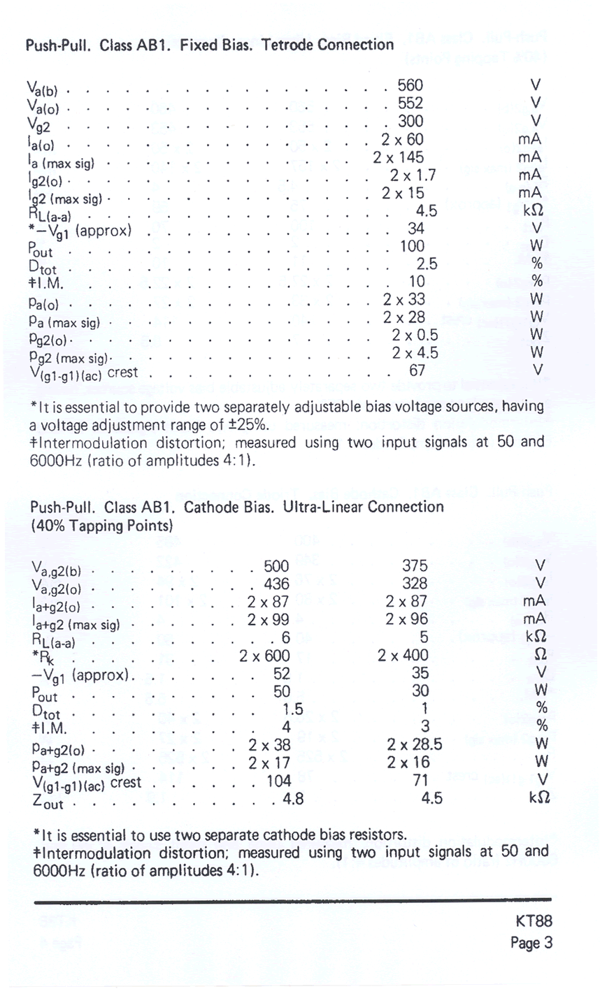 Tetrodo a fascio KT88