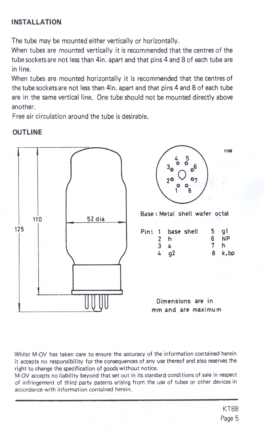 Tetrodo a fascio KT88