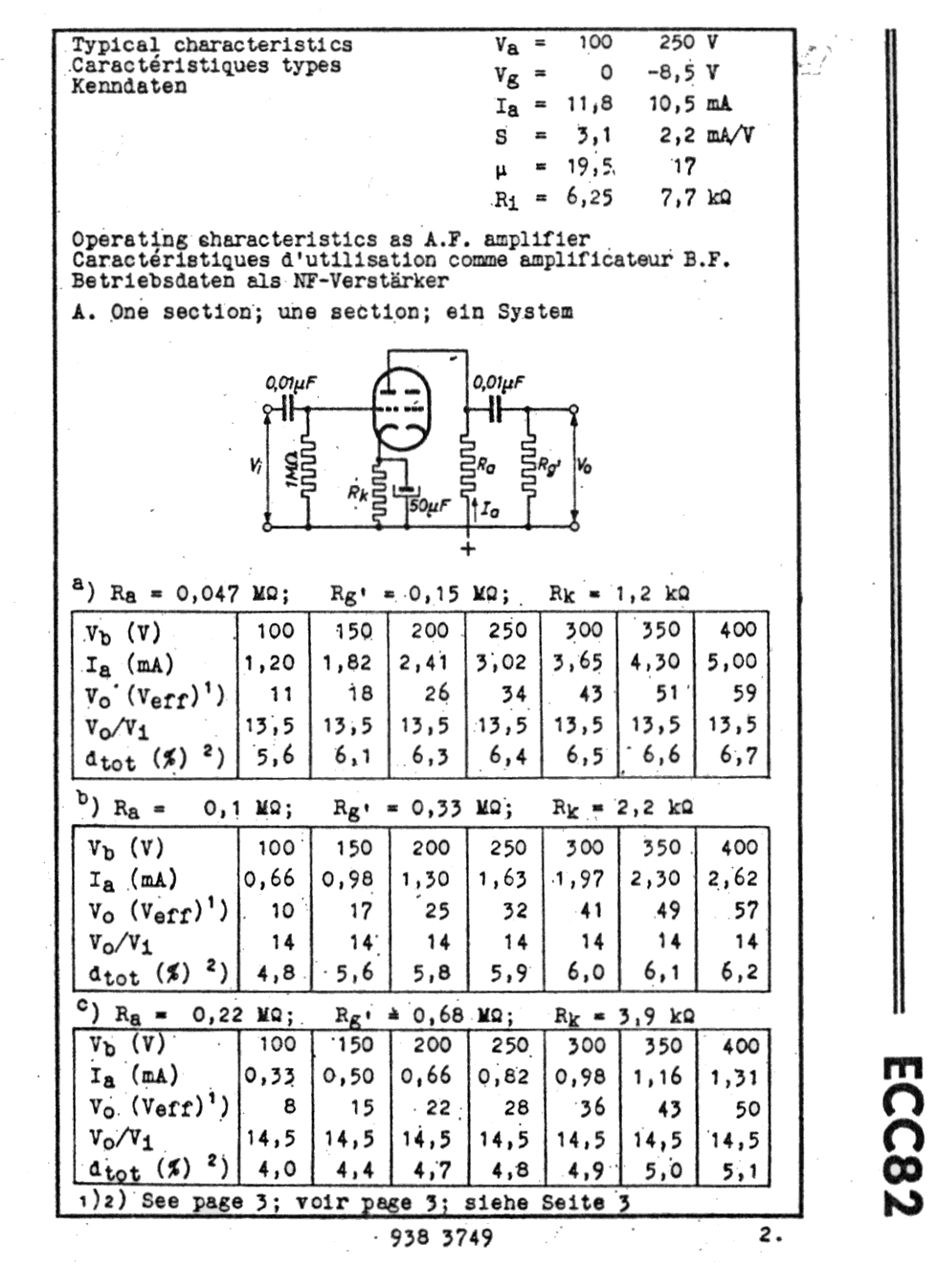 Caratteristiche ecc82 / 12AU7 Pagina 2