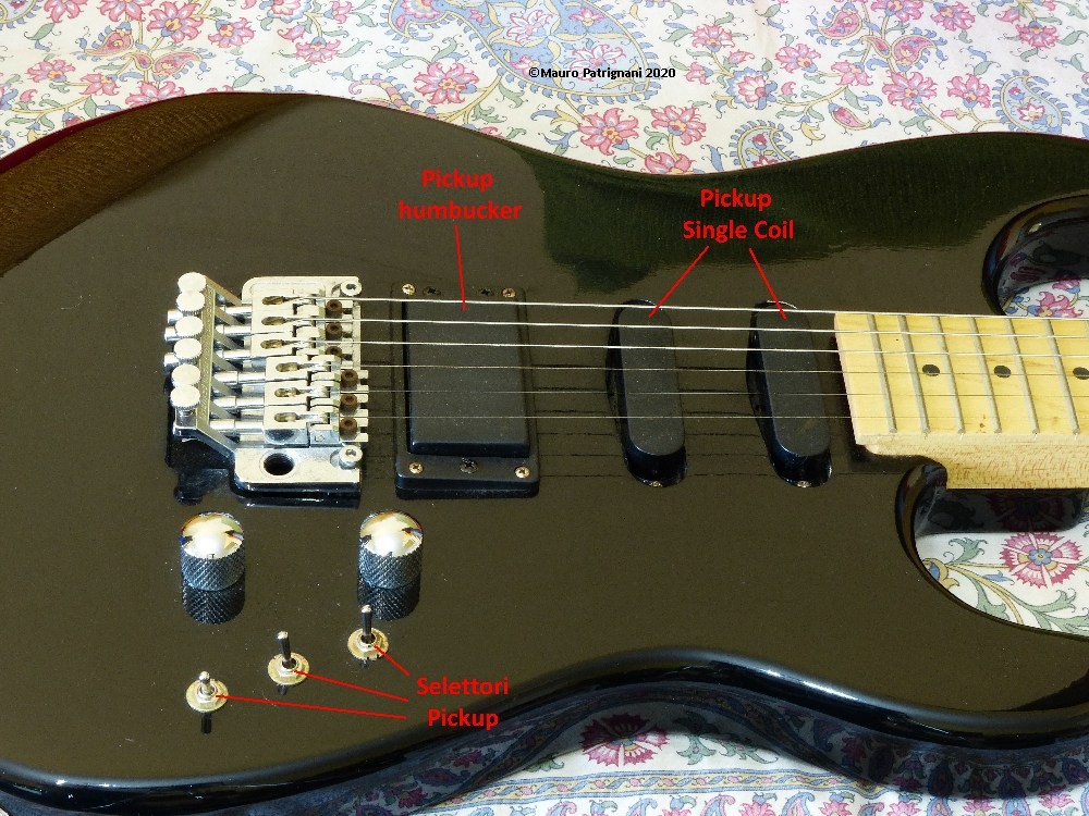 Pickup Humbucker e single coil in una chitarra